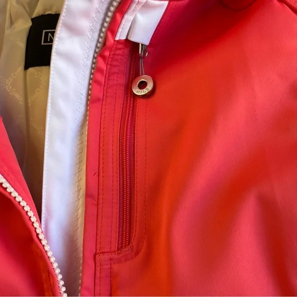 Nils Ski Snowboard Winter Jacket Womens 8 Coral Powder Skirt Removable Hood Zip - Picture 13 of 16